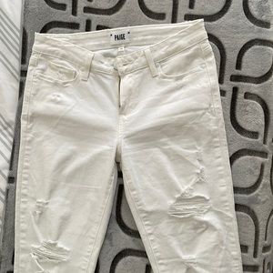 PAIGE Verdugo Ultra Skinny white jeans, size 28